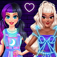 BFF Neon Fashion Dress Up