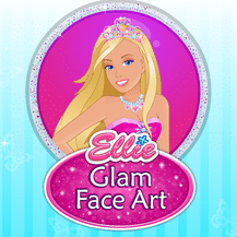 Barbie Glam Face Art